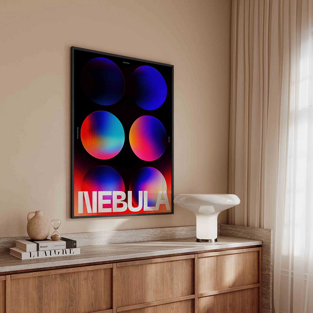 Nebula cirkels Poster
