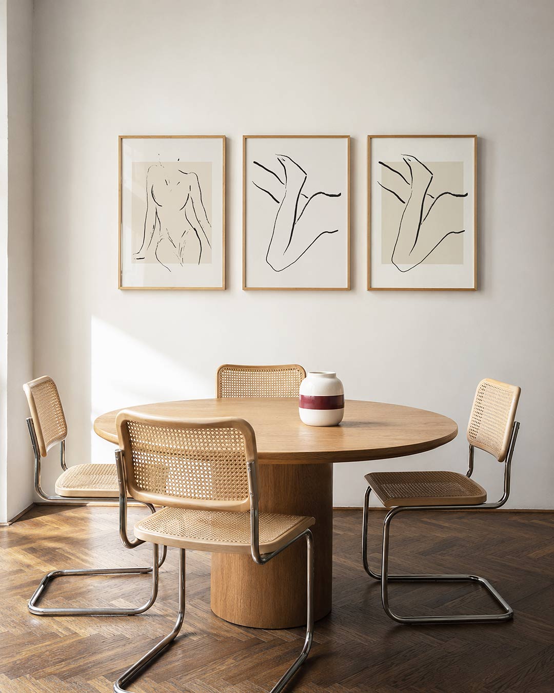 Lijnenspel en vormen Posterset