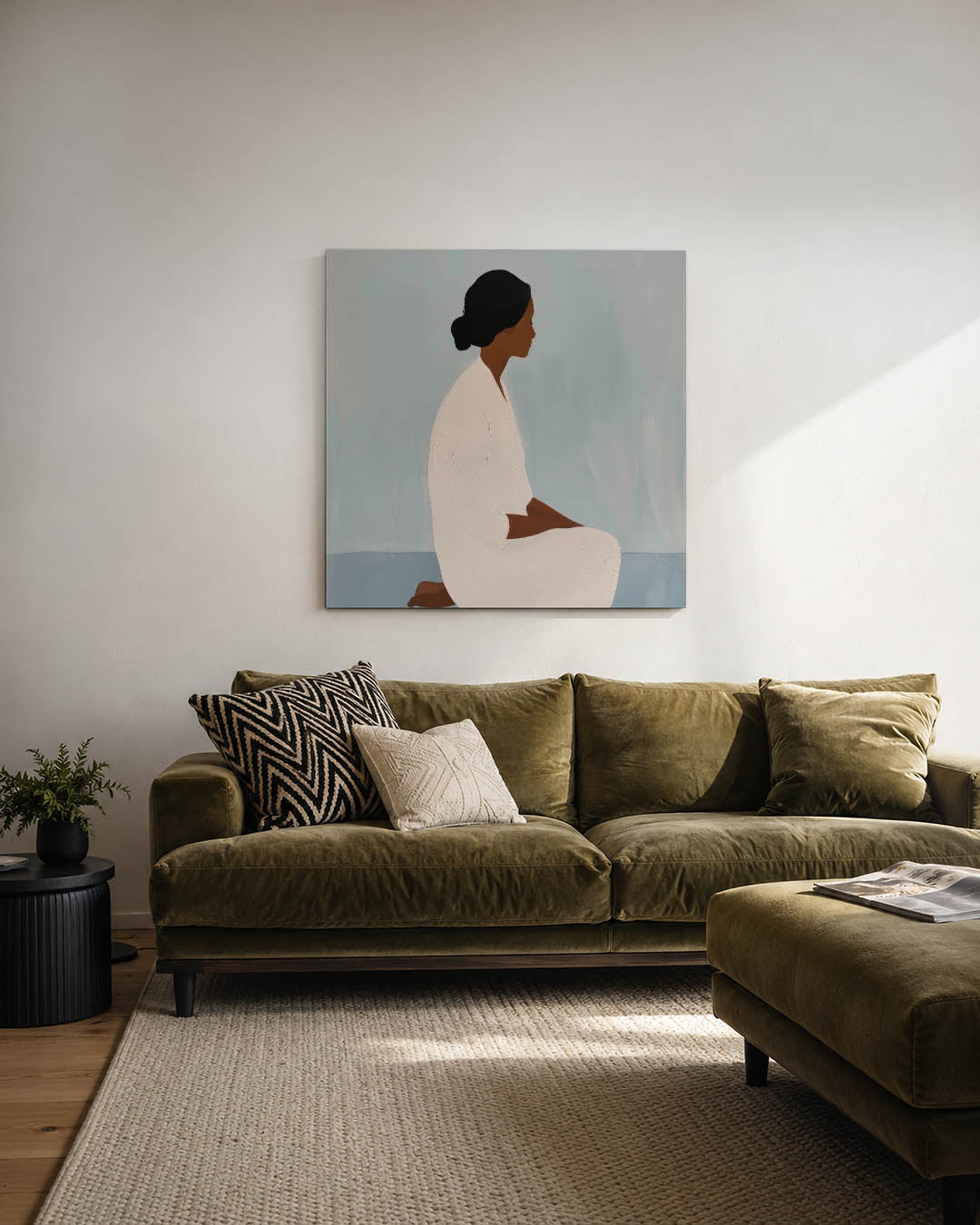 Rustige silhouet Kunstwerk