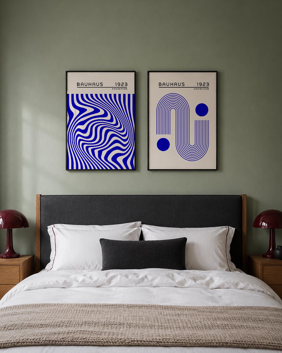 Golvend lijnenspel Posterset