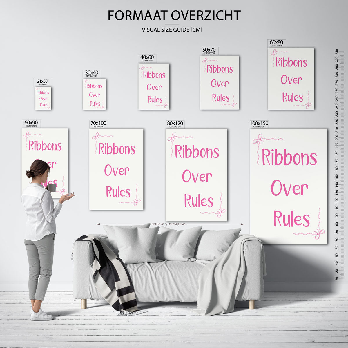 Ribbons over rules Poster