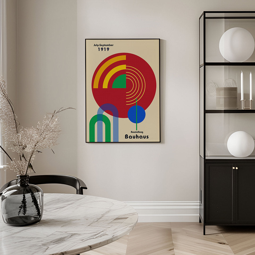 Cirkel en lijnen Poster