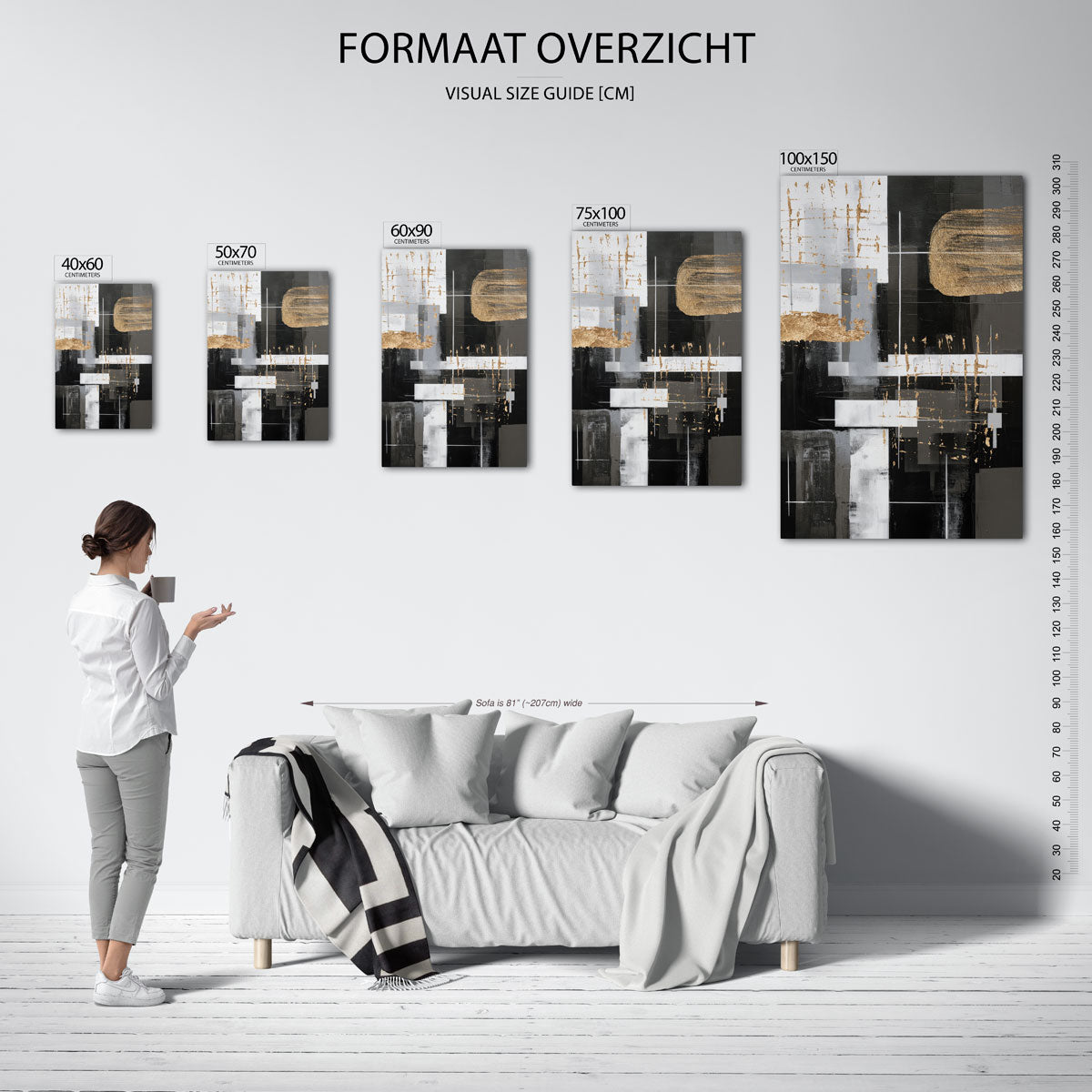 Gelaagde structuren Kunstwerk