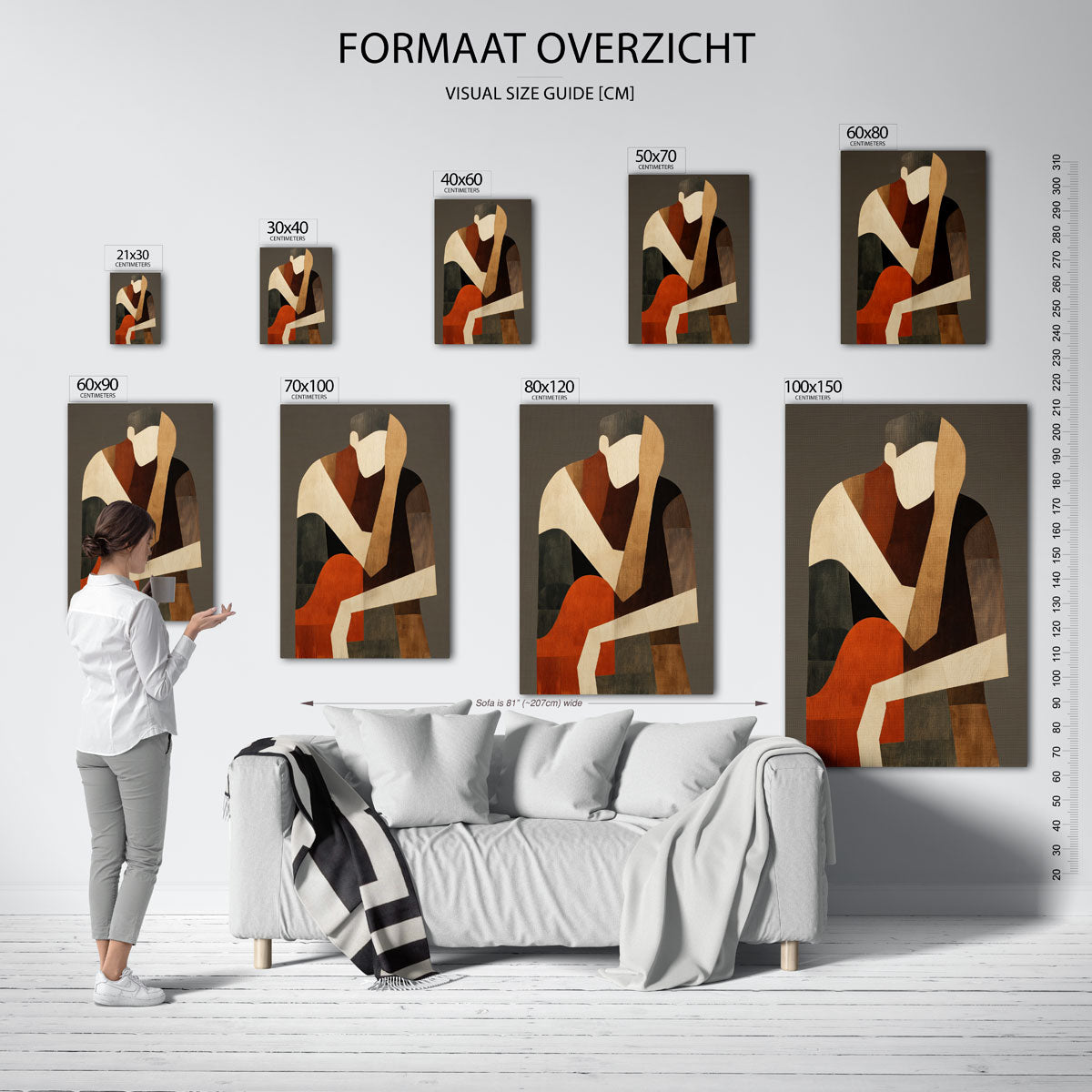 Abstracte figuur Poster