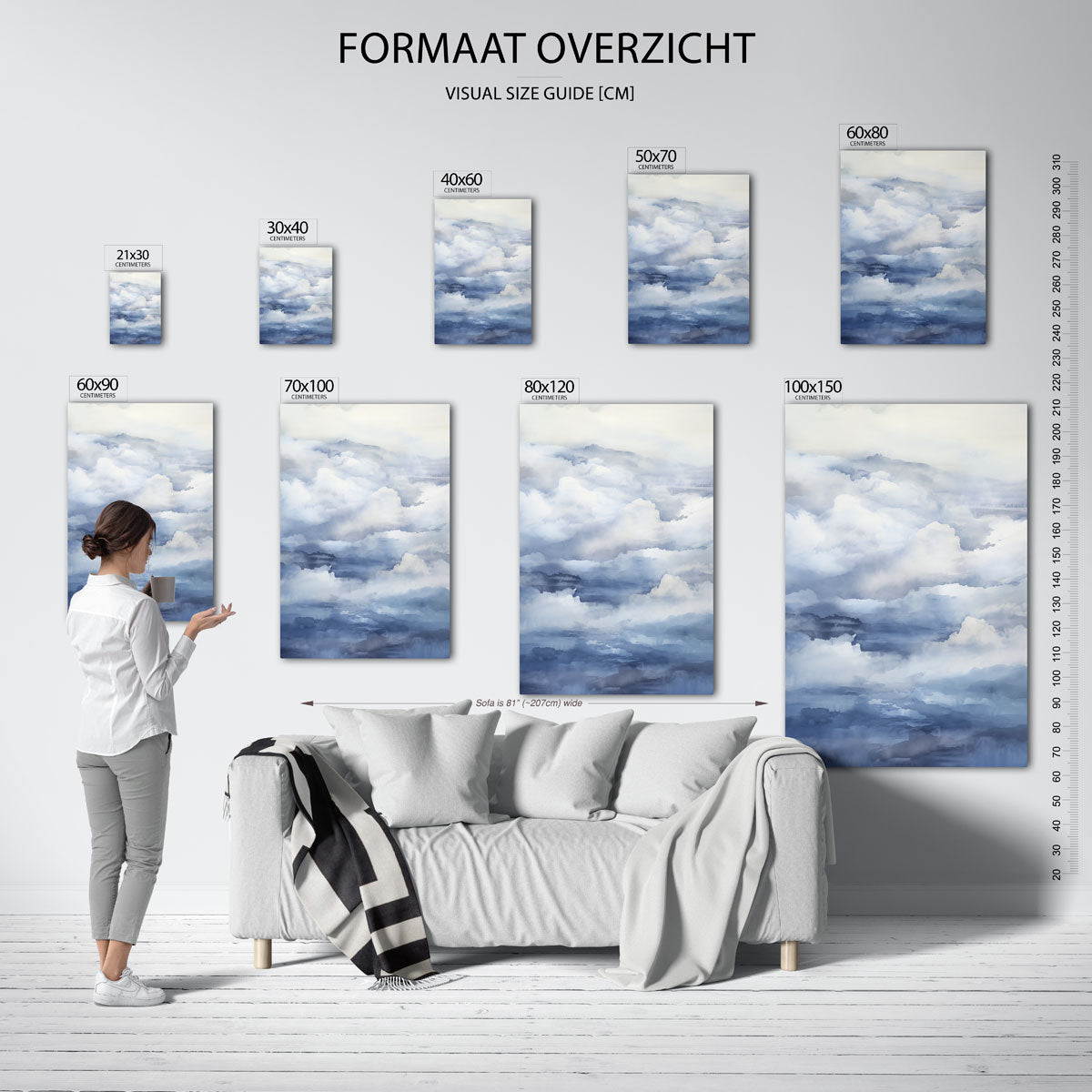 Wolkenlandschap Poster