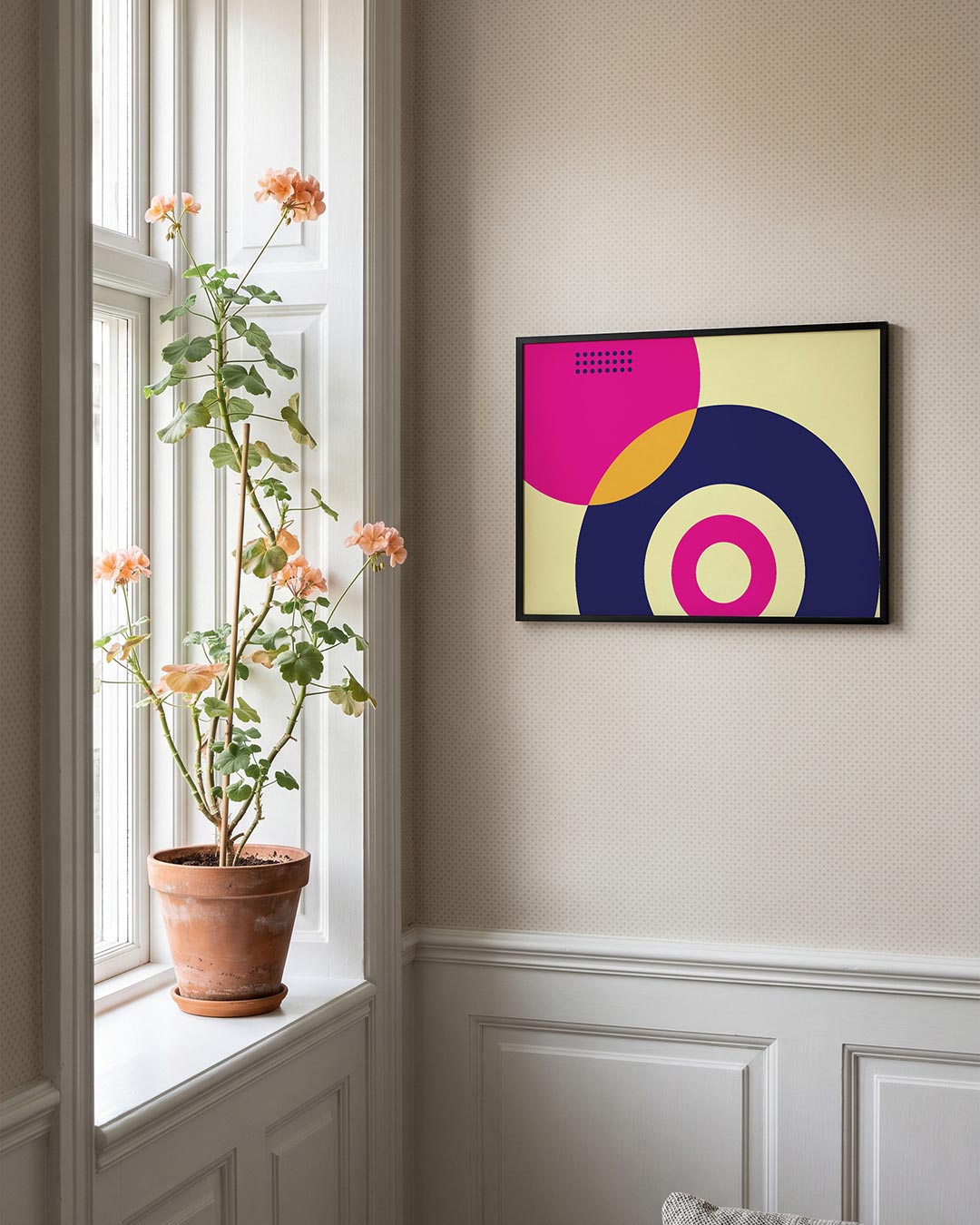 Cirkelvormen en kleur Poster