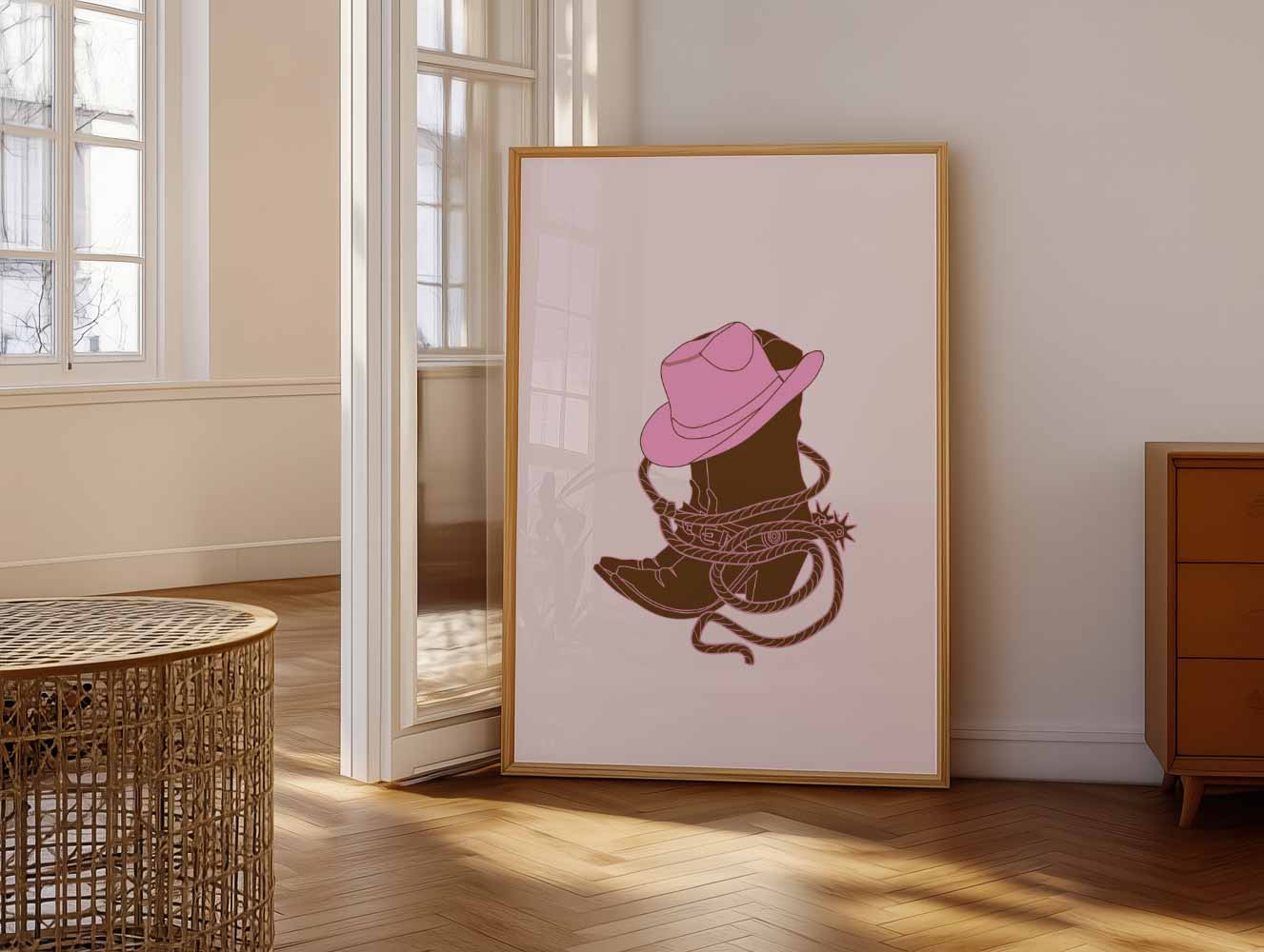 Stoere Cowboy Chic Poster-WallArtistic