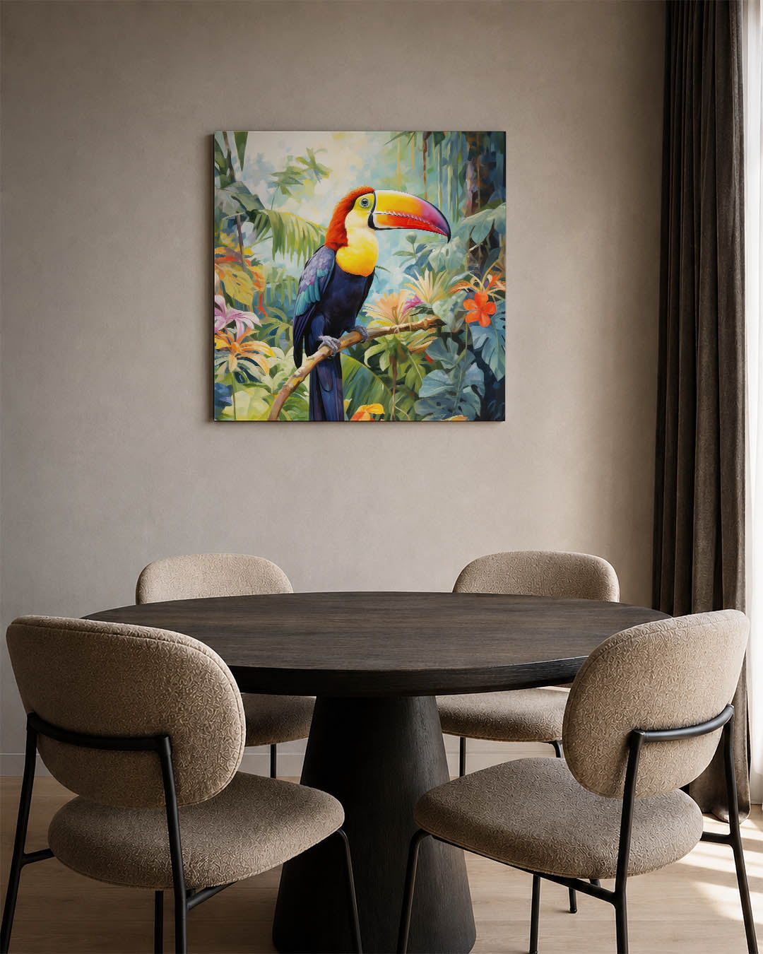 Vrolijke toekan Kunstwerk