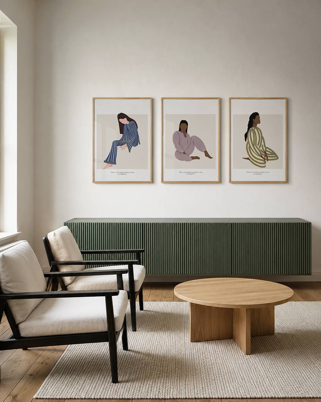 Gestreepte harmonie Posterset