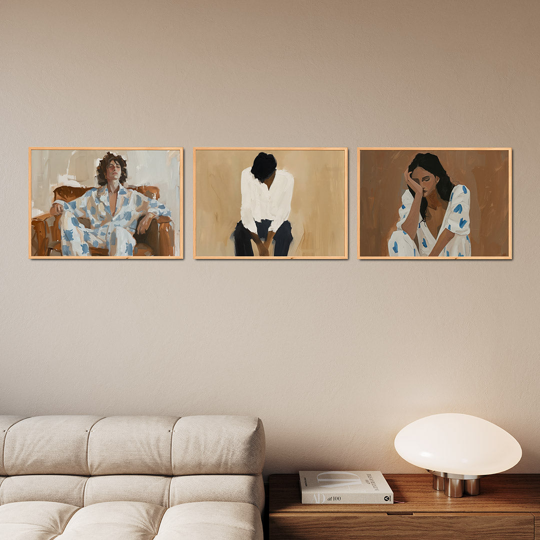 Zachte kleurvlakken Posterset