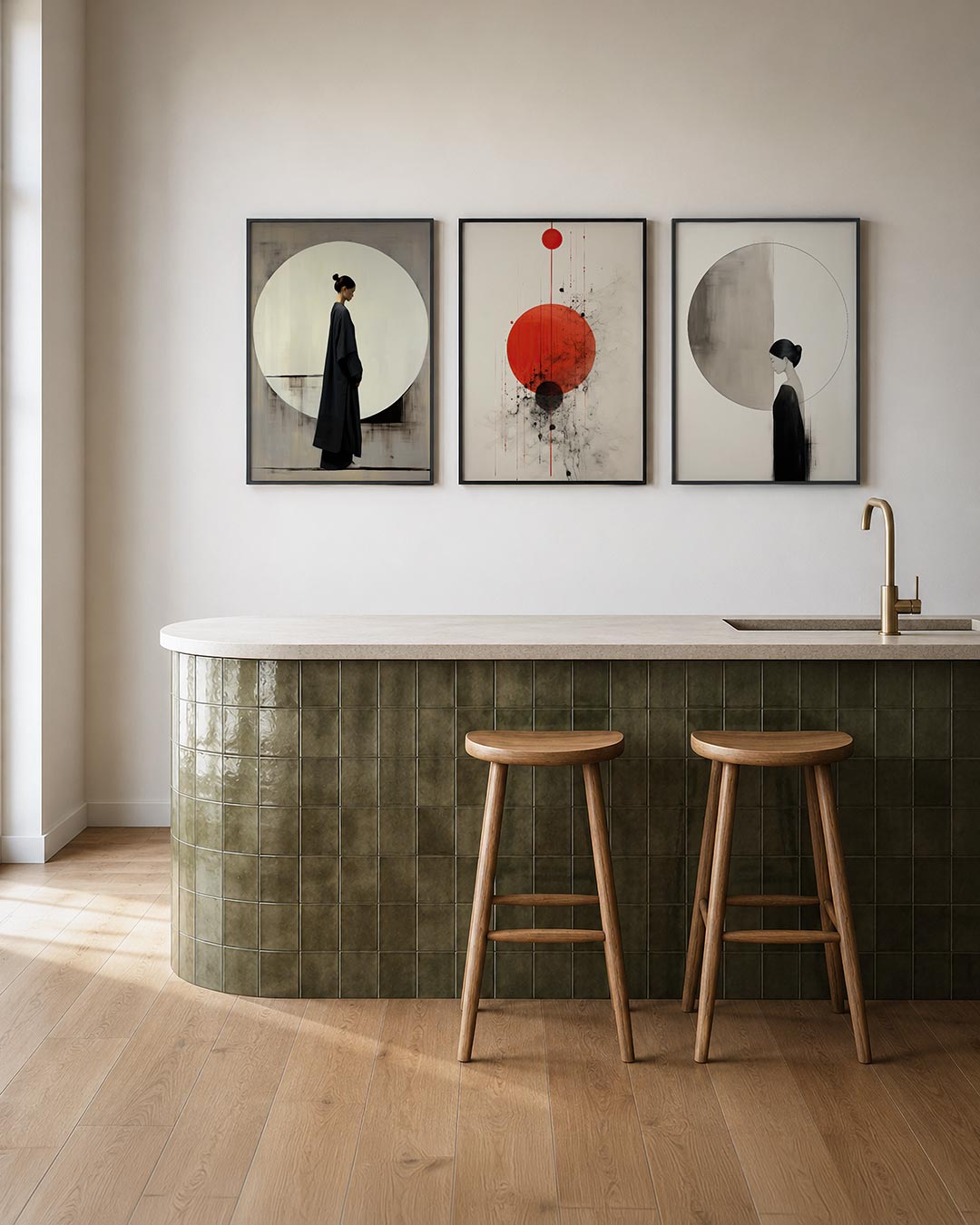 Cirkel en silhouet Posterset