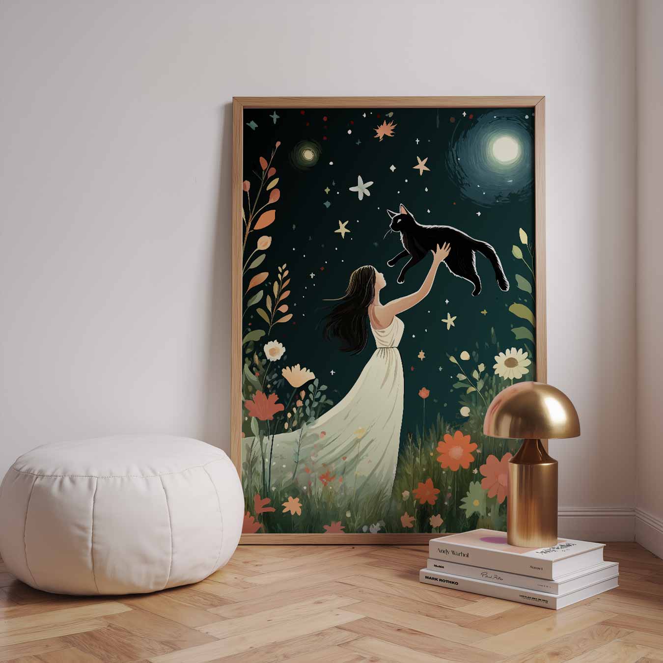 Mystieke Avond in de Tuin Poster-WallArtistic
