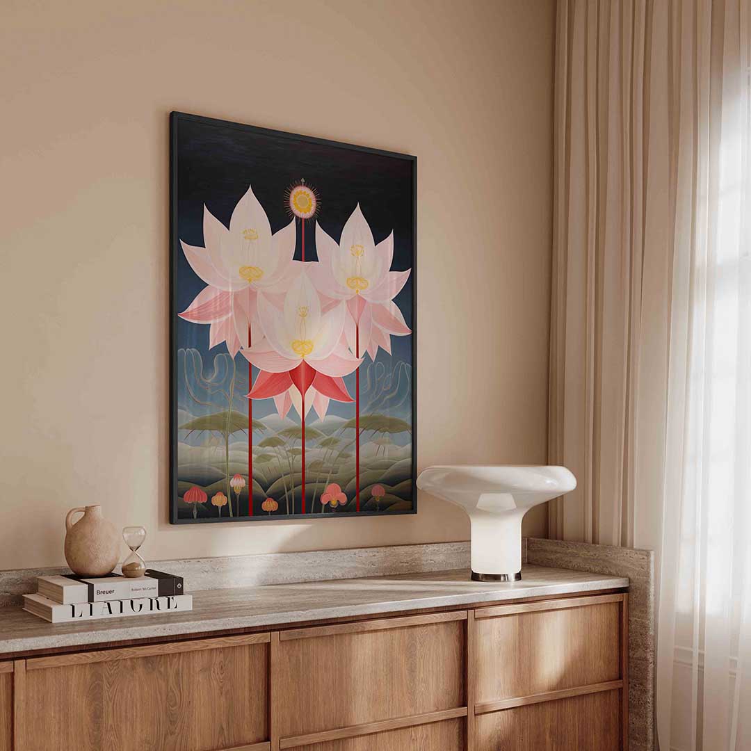 Bloemen en bladeren Poster
