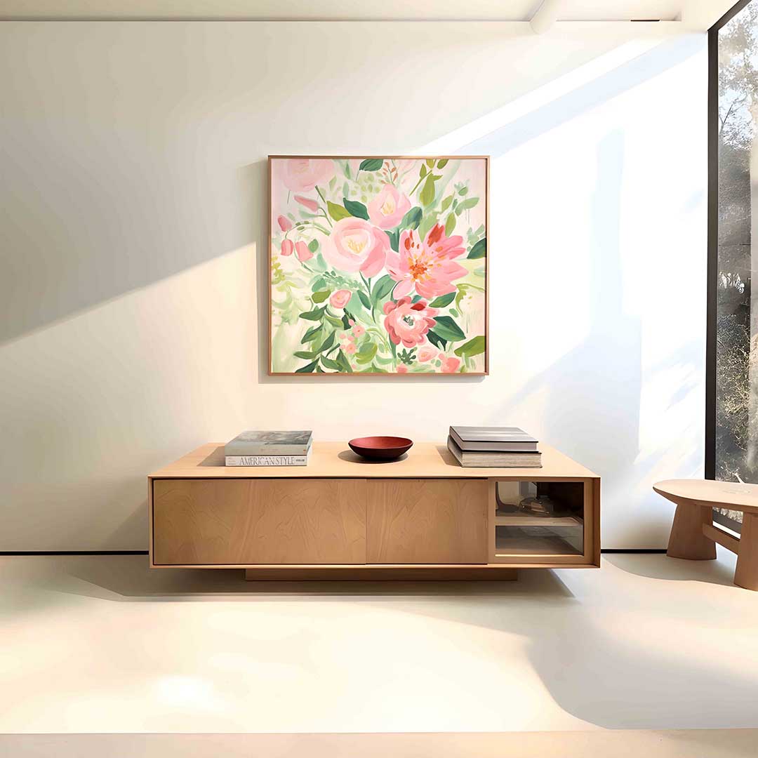 Bloemen in zachte tinten Poster