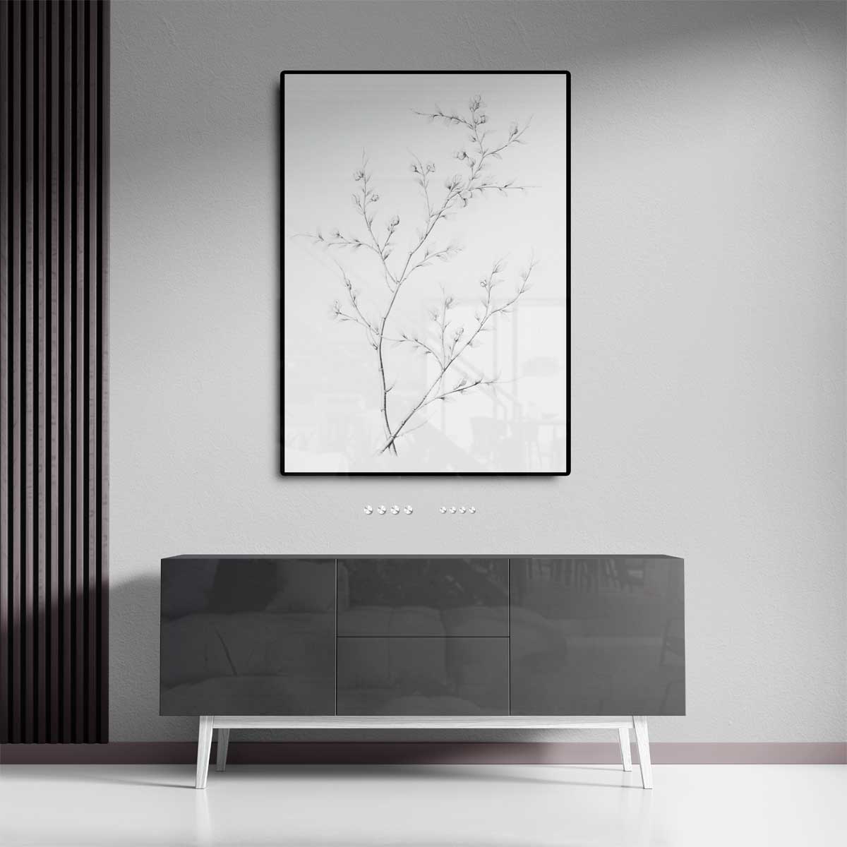Luchtige Taktekening Kunstwerk-canvas-dibond-plexiglas-wanddecoratie-WallArtistic