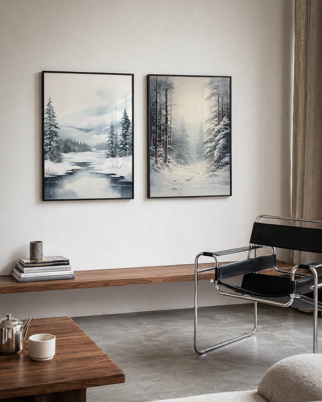 Winterse sereniteit Posterset