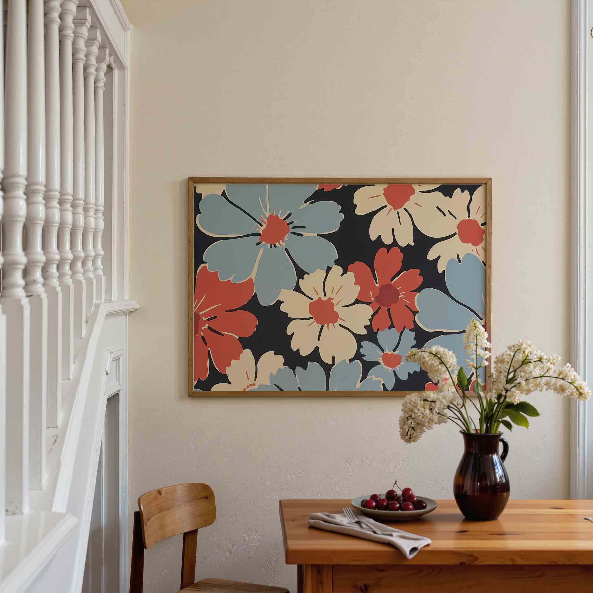 Bloemenpatroon Poster