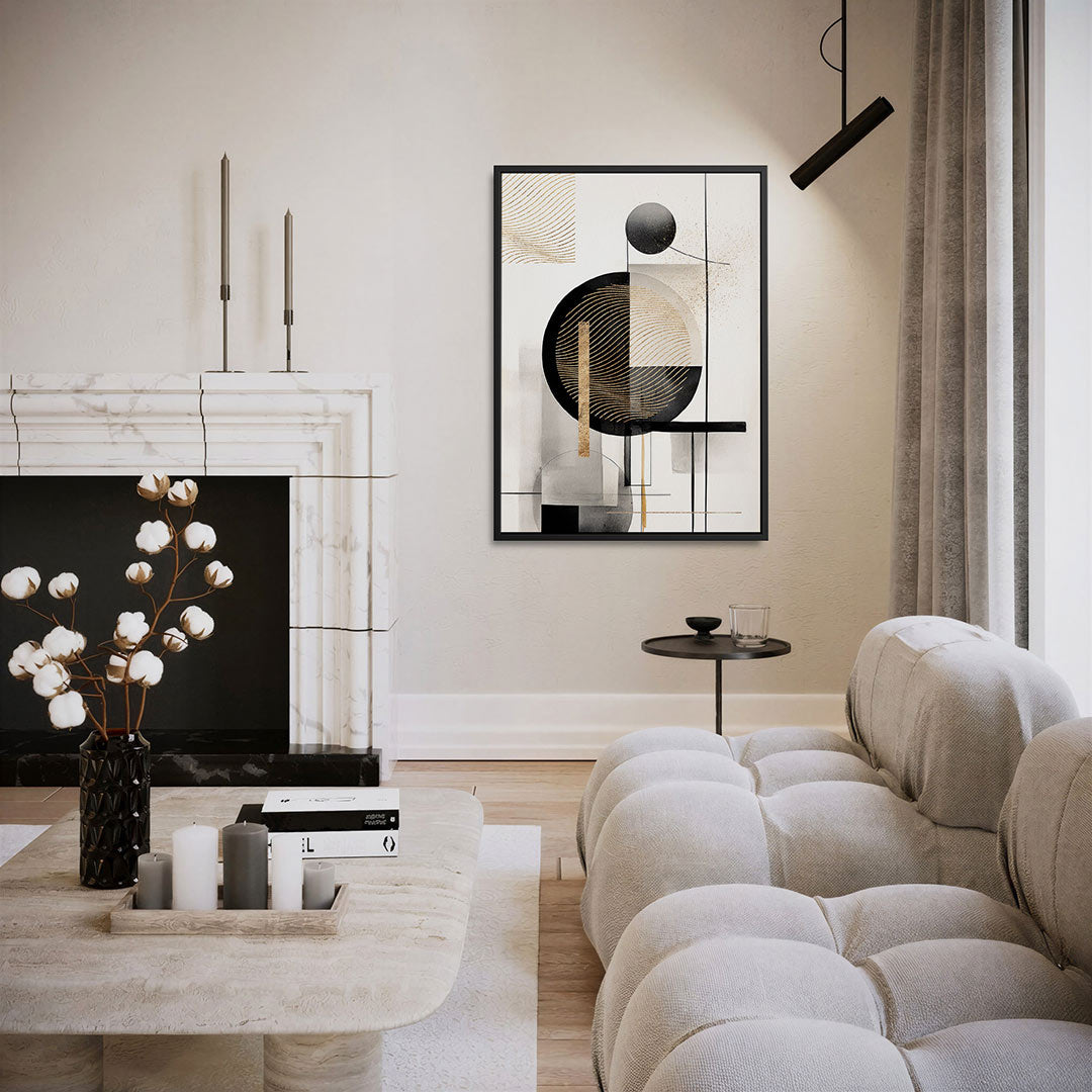 Geometrische lijnen Kunstwerk