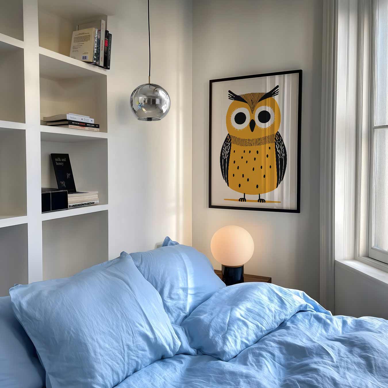 Schattige Uil Poster-WallArtistic