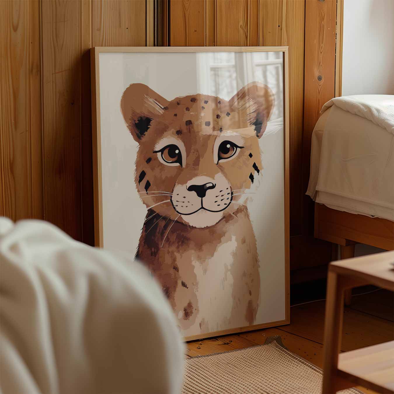 Schattige Cheetah Poster-WallArtistic