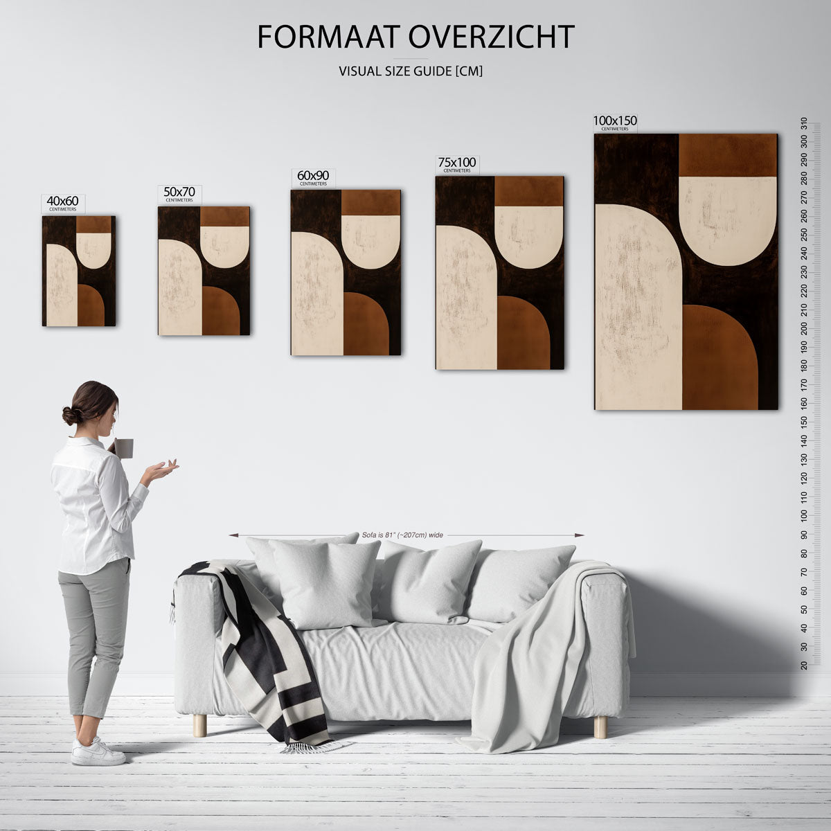 Geometrische vormen Kunstwerk