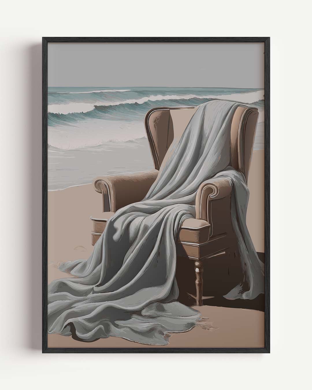 Droomstoel aan Zee Poster-WallArtistic
