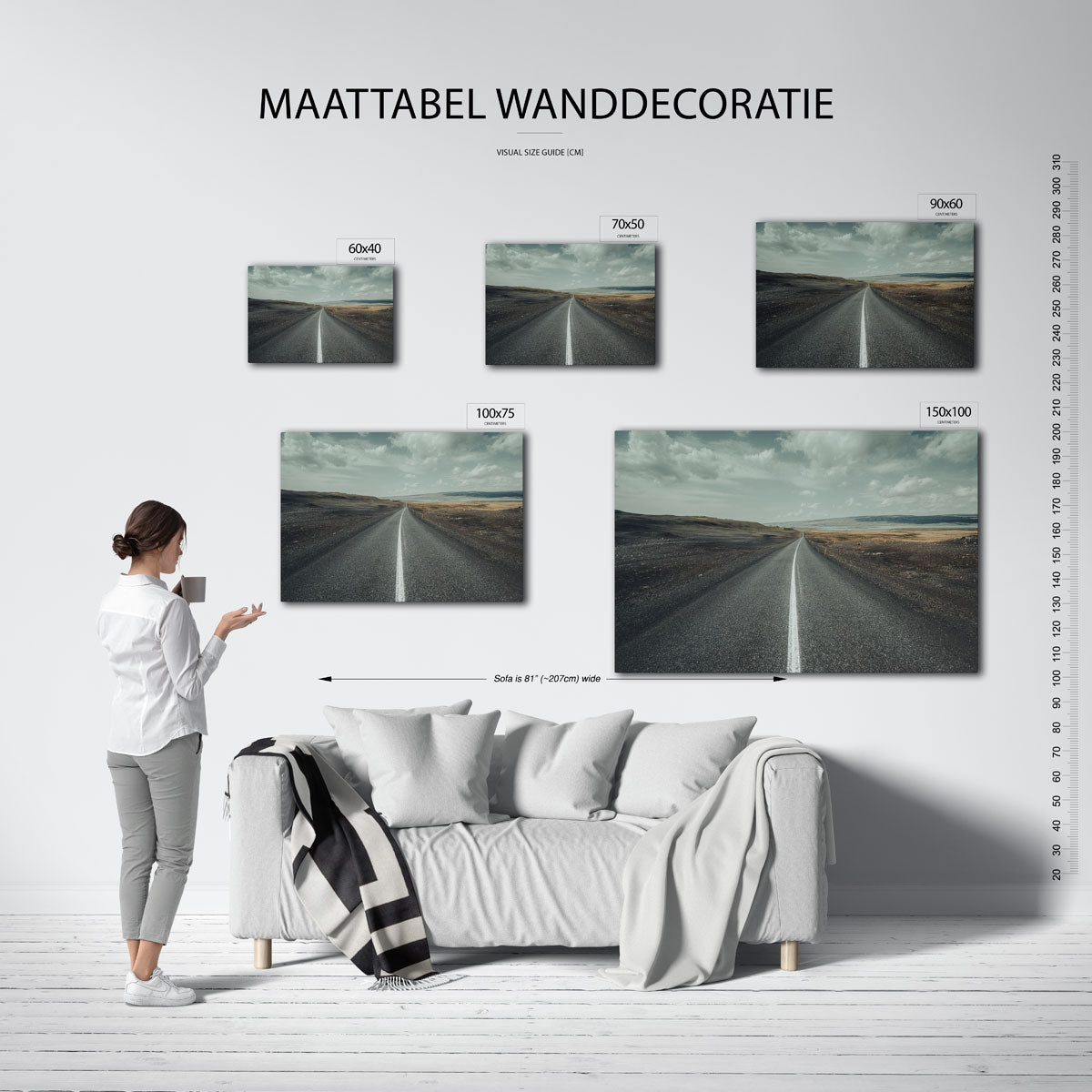 Eindeloze weg Kunstwerk