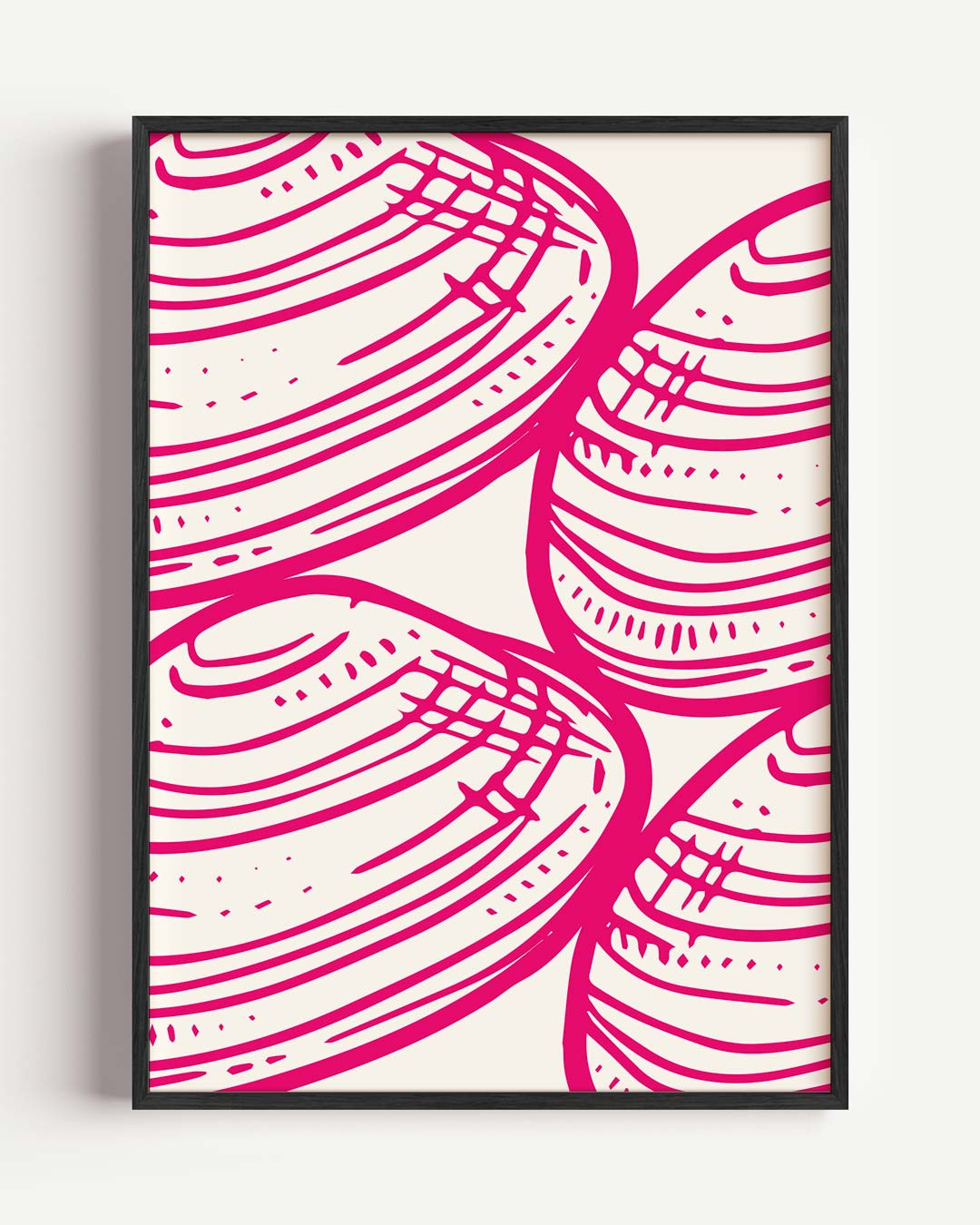 Trendy Schelpenprint Poster-WallArtistic