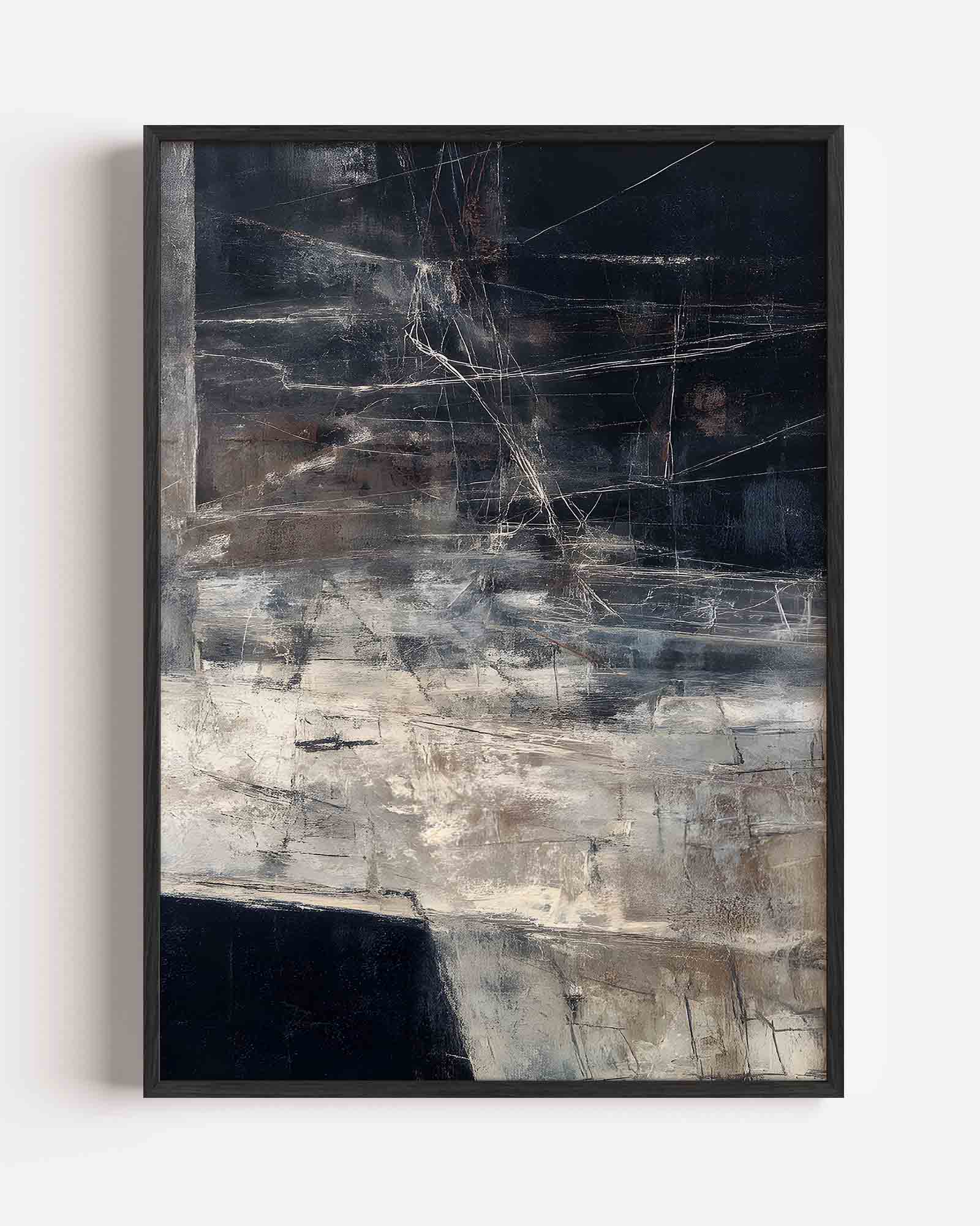 Abstracte lijnen en vlakken Poster