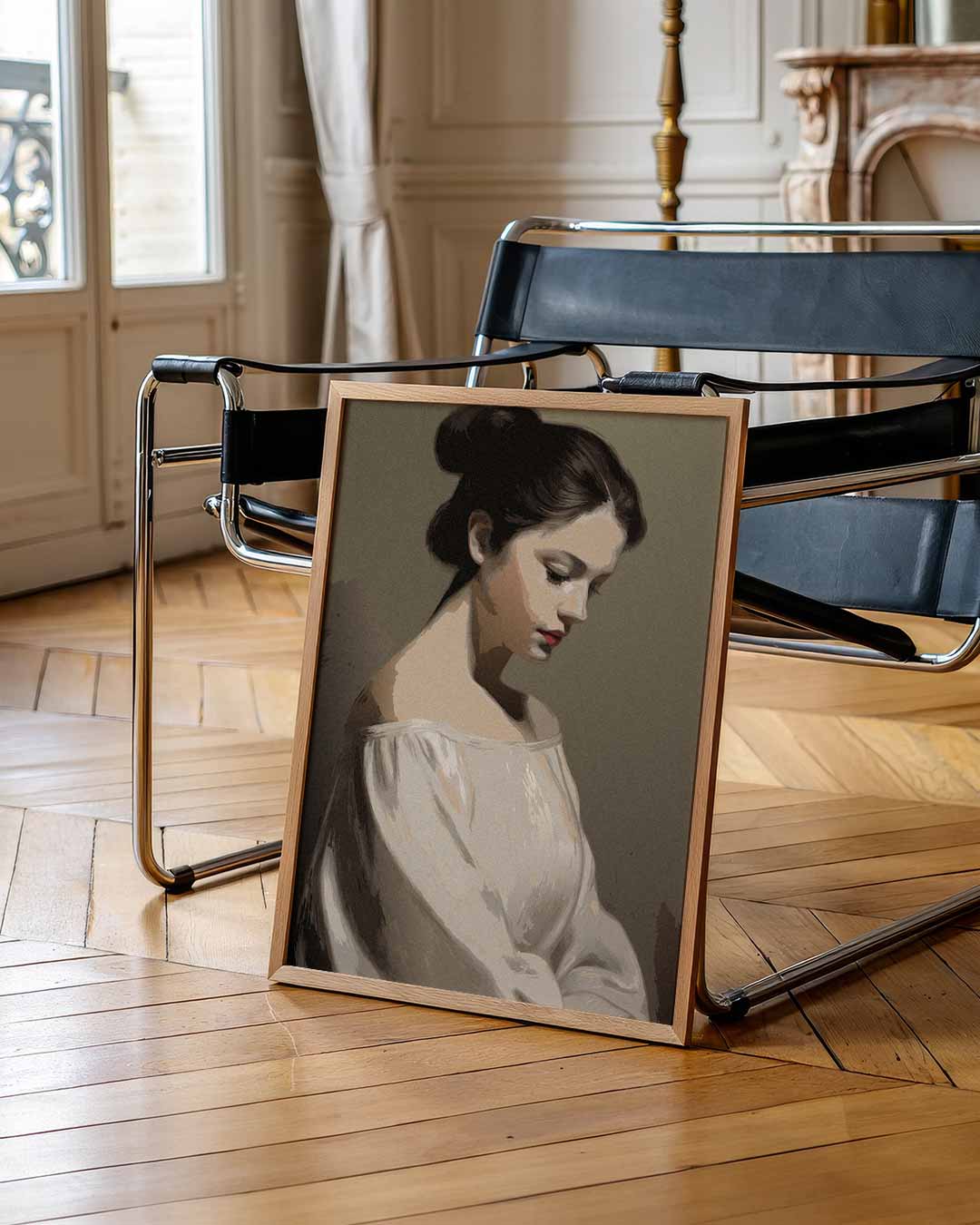 Stijlvolle Elegantie Portretposter-WallArtistic