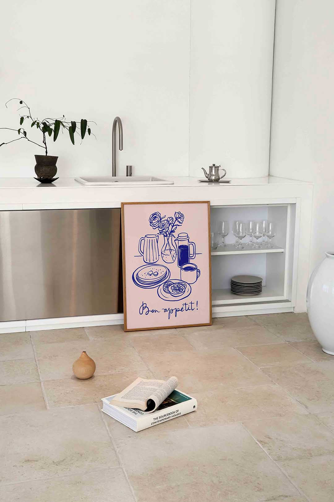 Ontbijt illustratie Poster