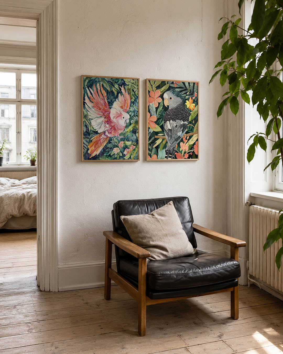 Vleugels en bladeren Posterset