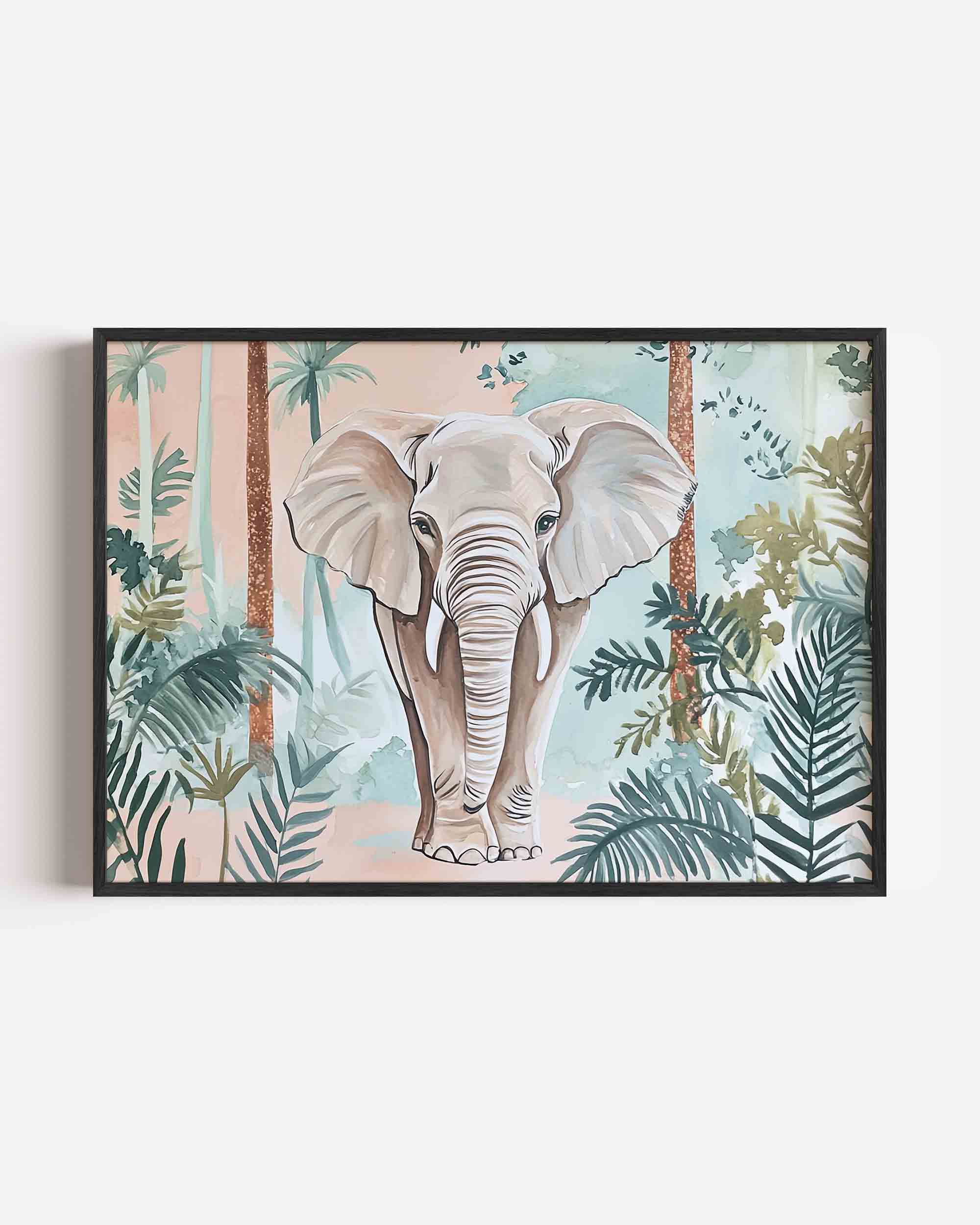 Olifant in jungle Poster