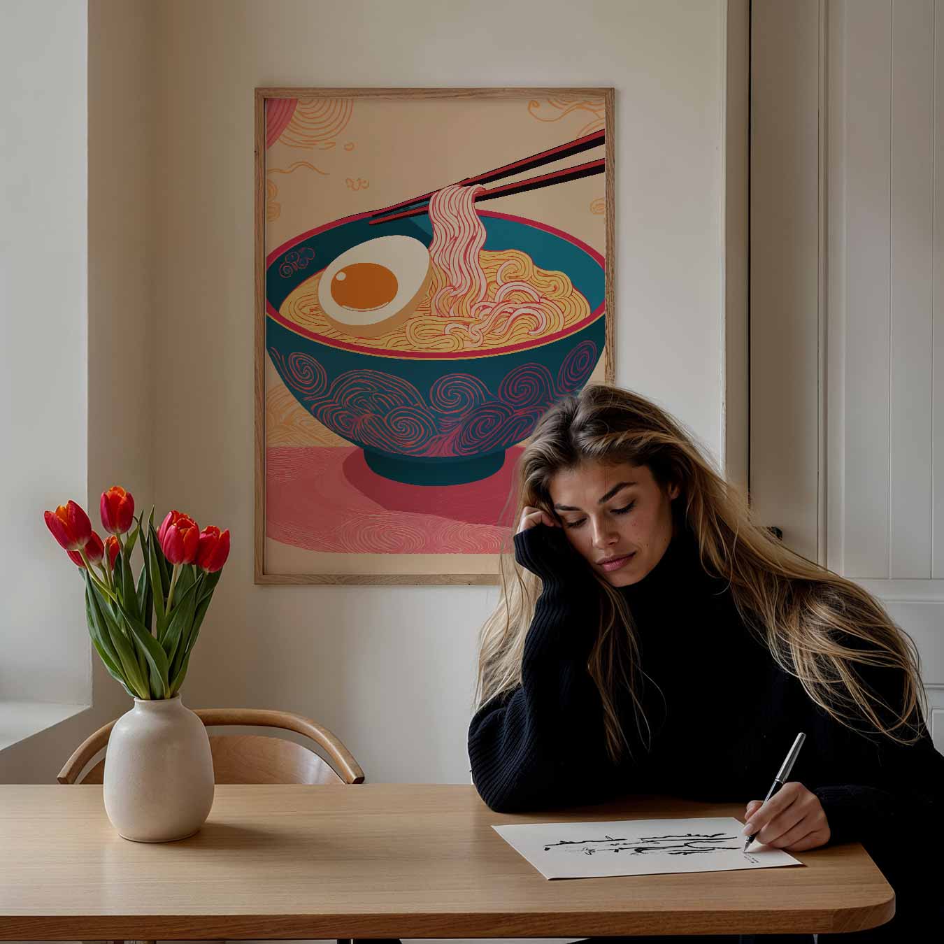 Ramen Genot Poster-WallArtistic