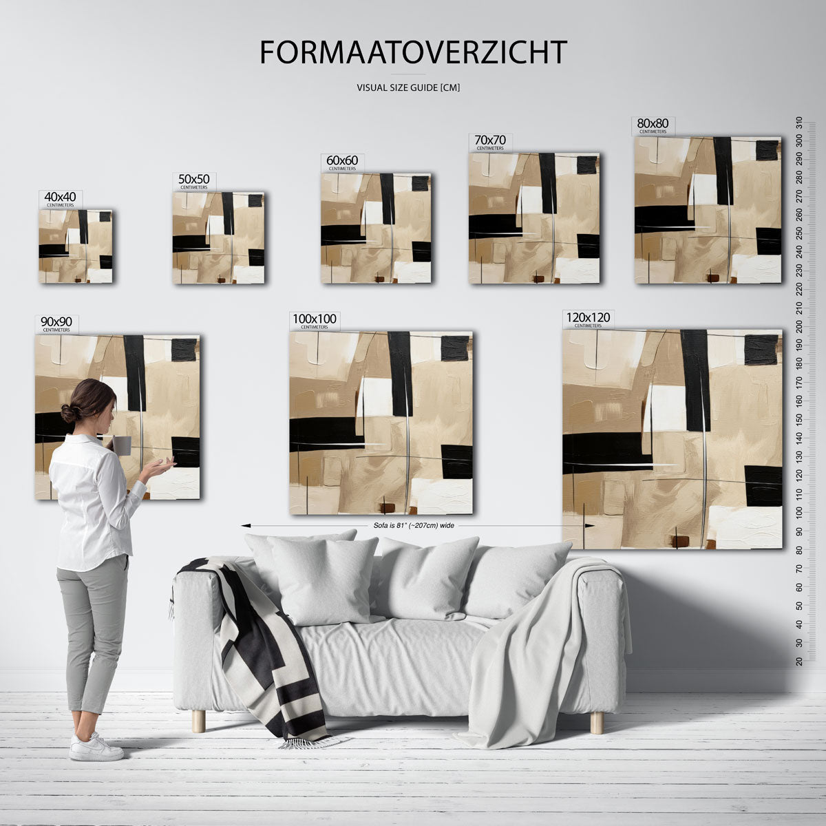 Abstracte vormen Poster