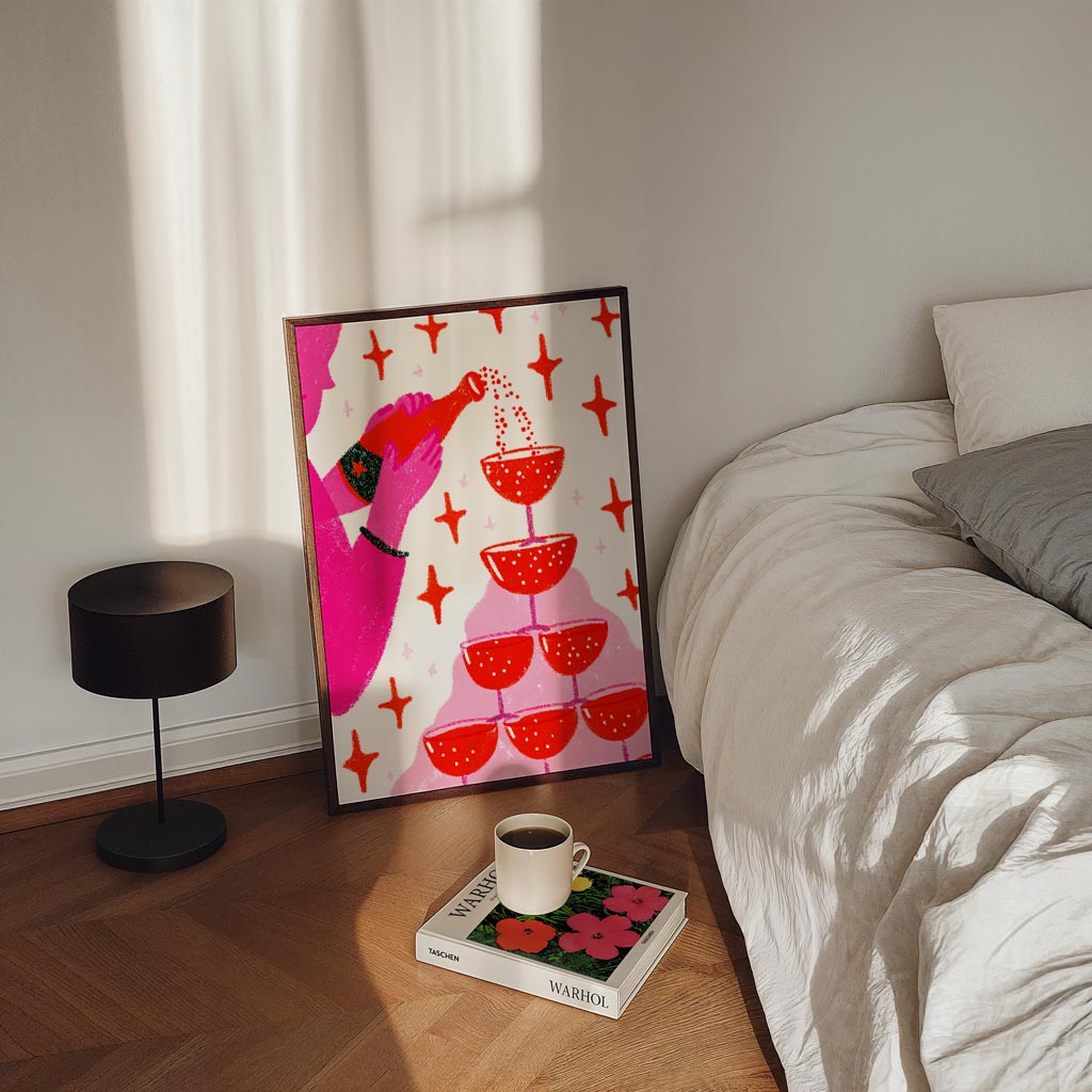 Bubbels & Sprankels Feestposter-WallArtistic
