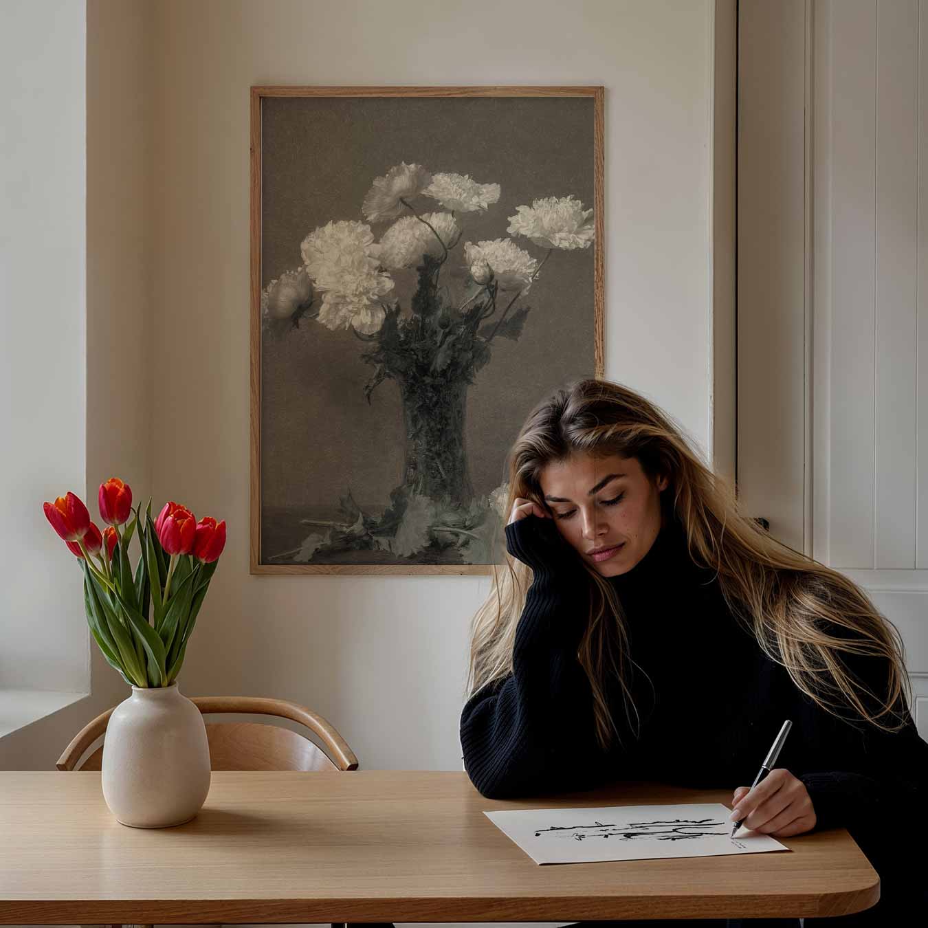 Romantische Bloemenpracht Poster-WallArtistic