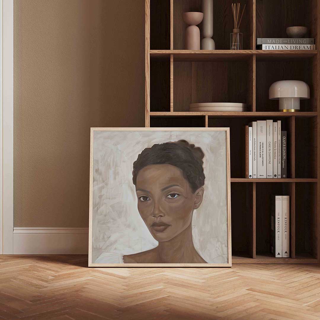 Portret van vrouw Poster