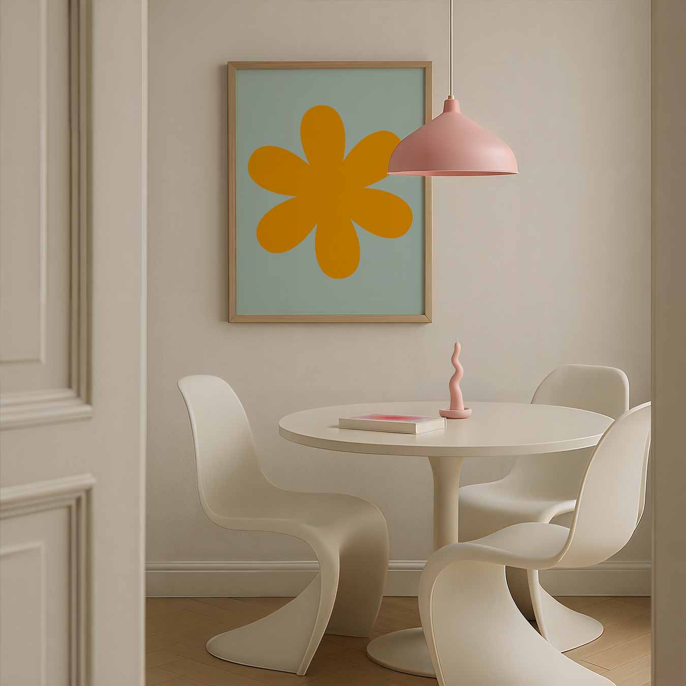 Retro Bloemenposter-WallArtistic