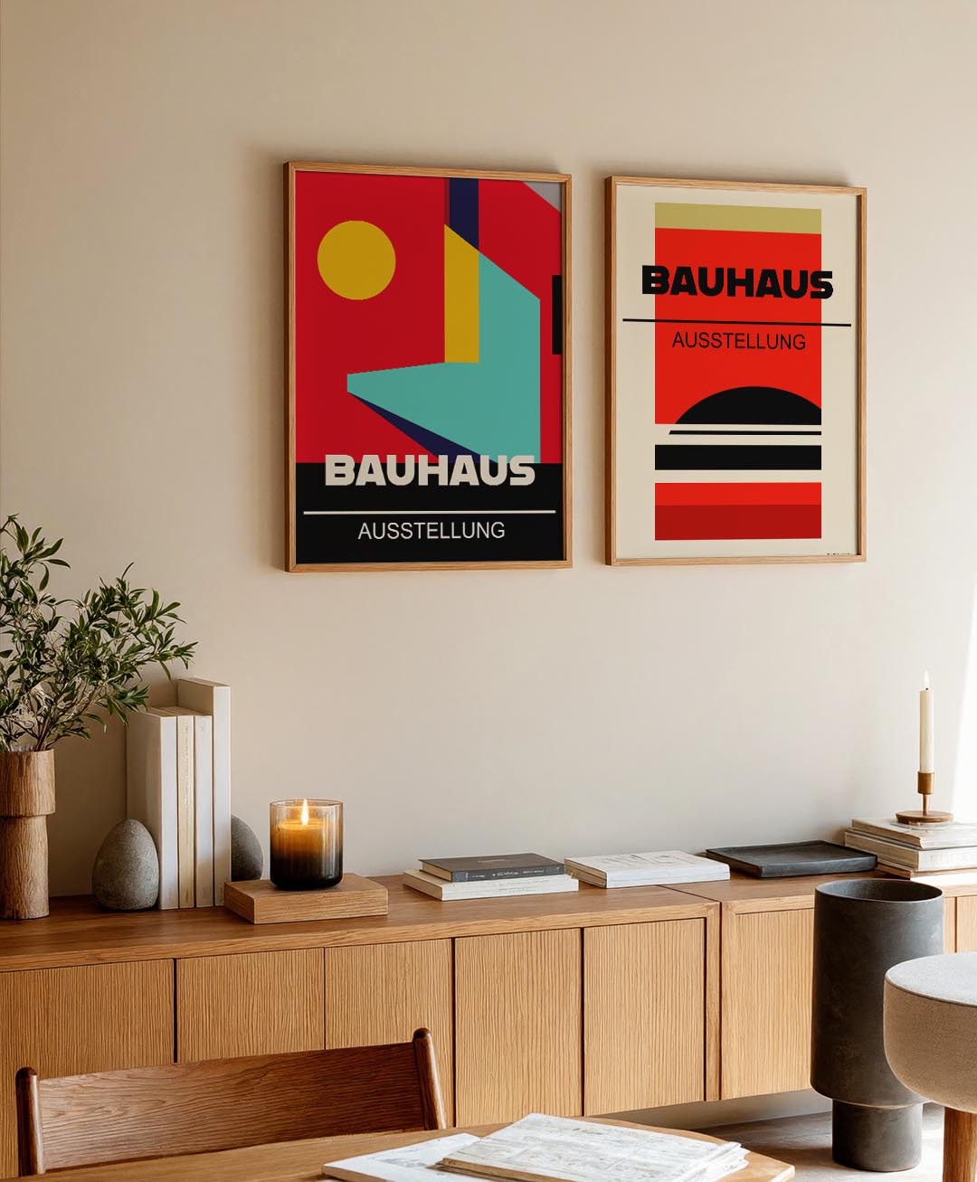 Vormen en kleurvlakken Posterset