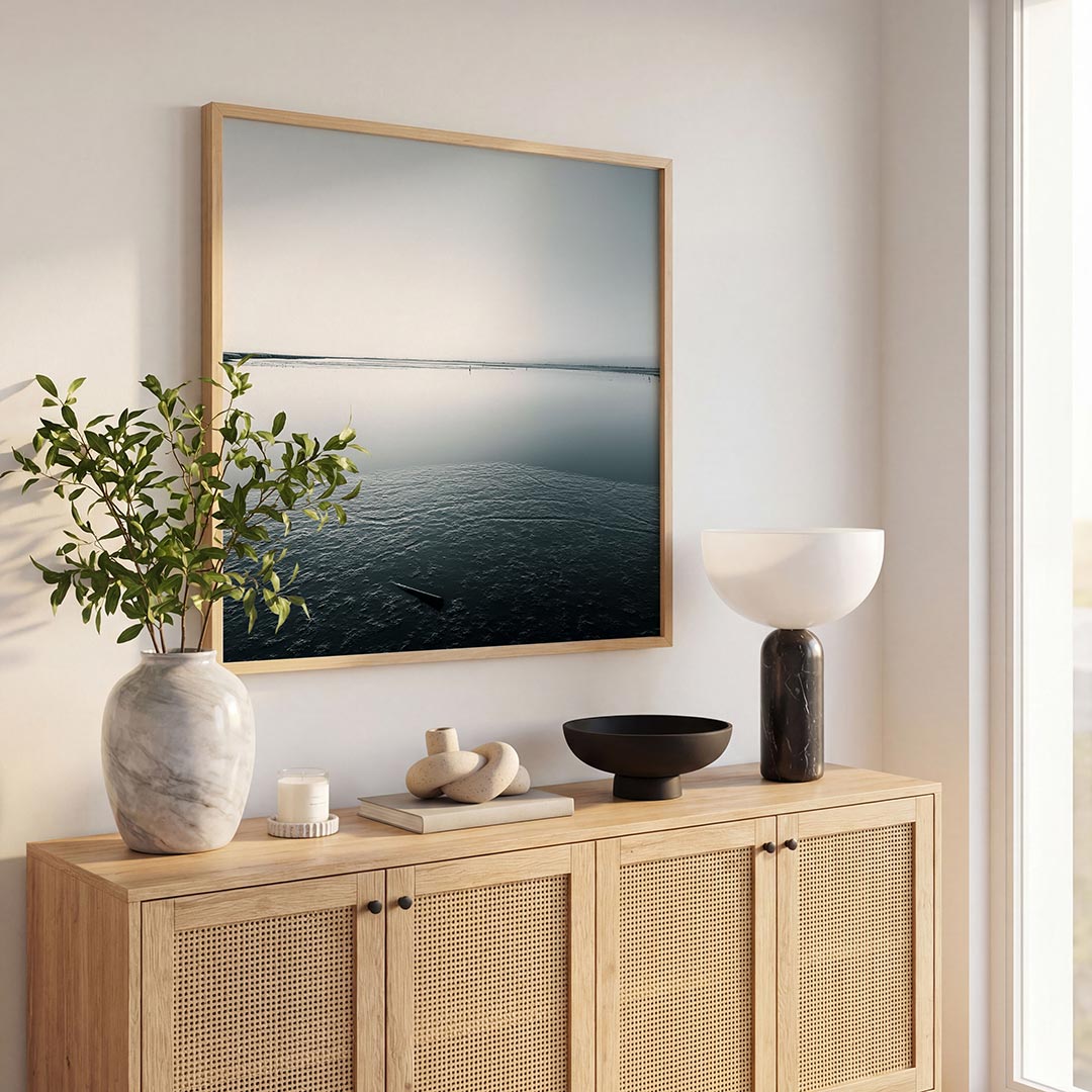 Rustige waterlandschap Poster