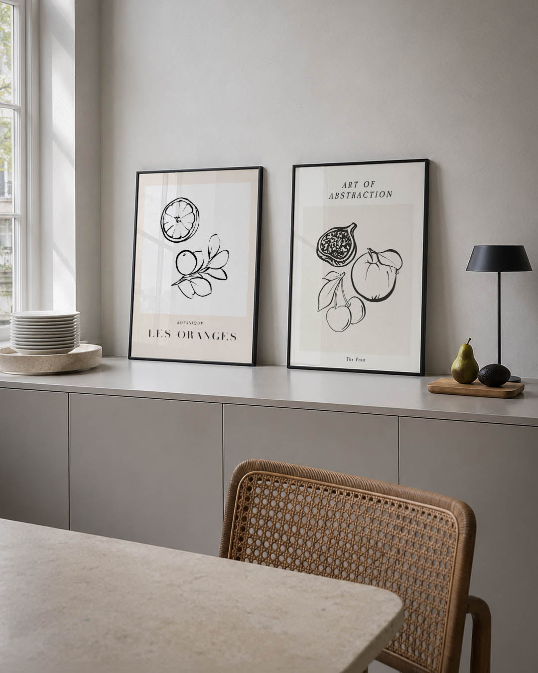 Fruitige lijnen Posterset