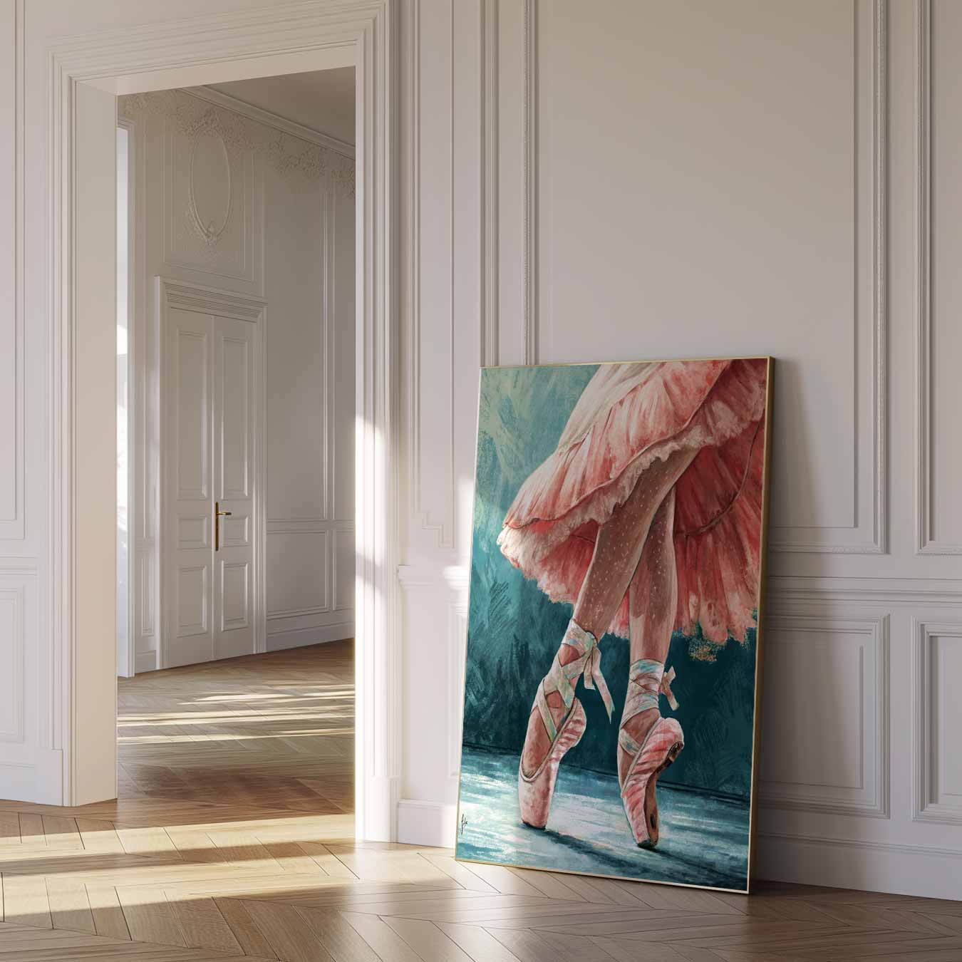 Elegante Balletschoenen Poster-WallArtistic
