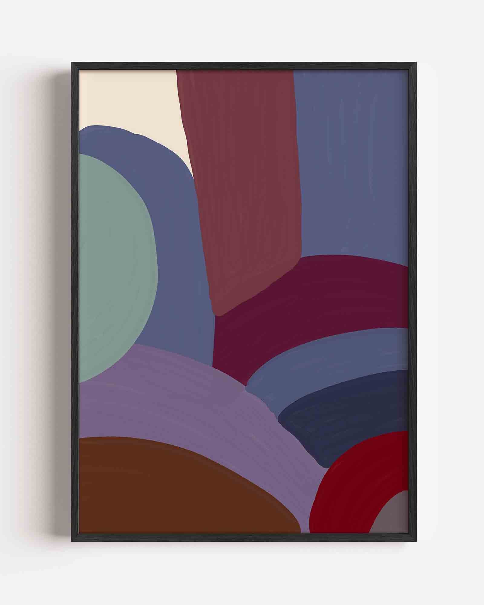 Abstracte vormen Poster