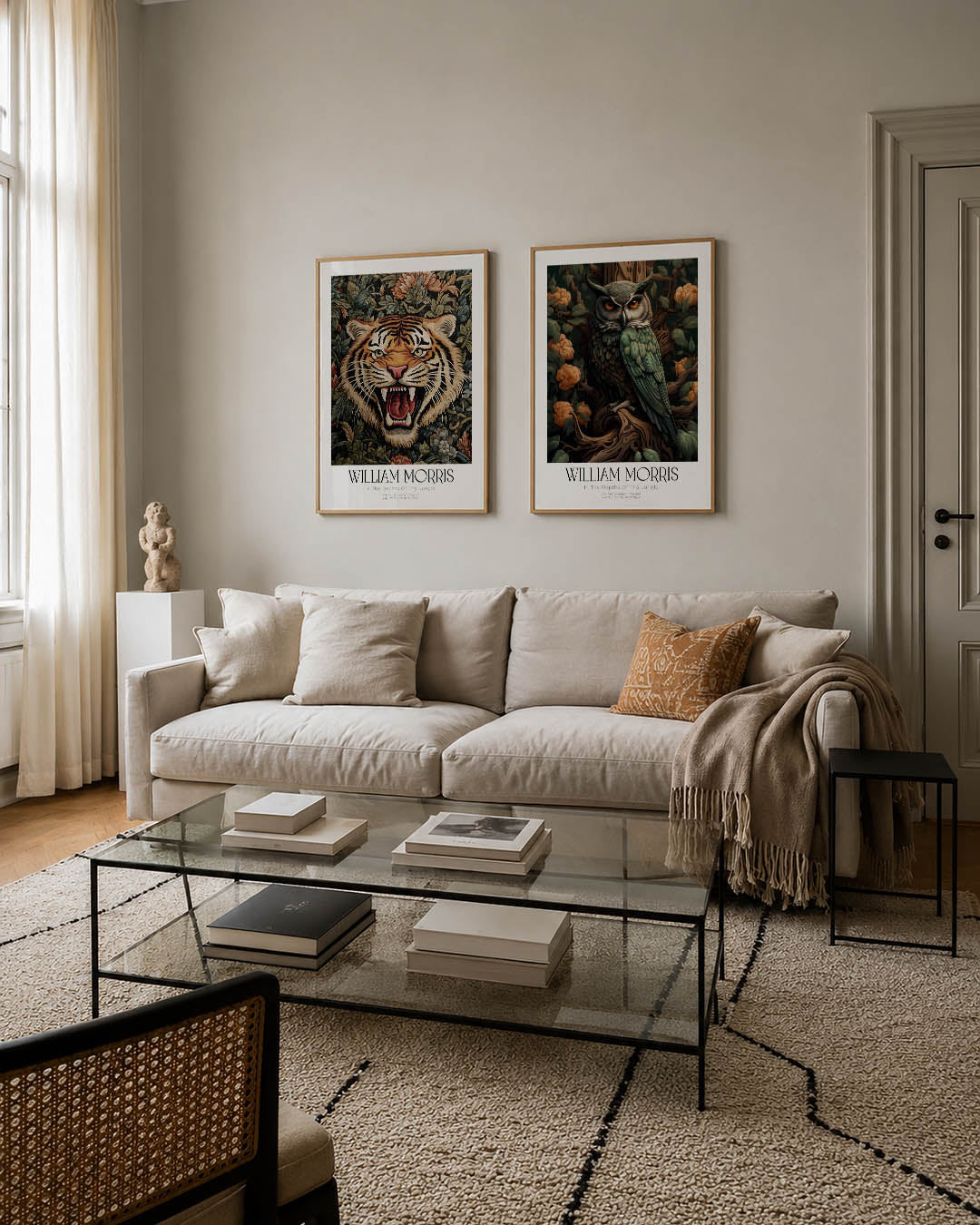 Tijger en bladeren Posterset