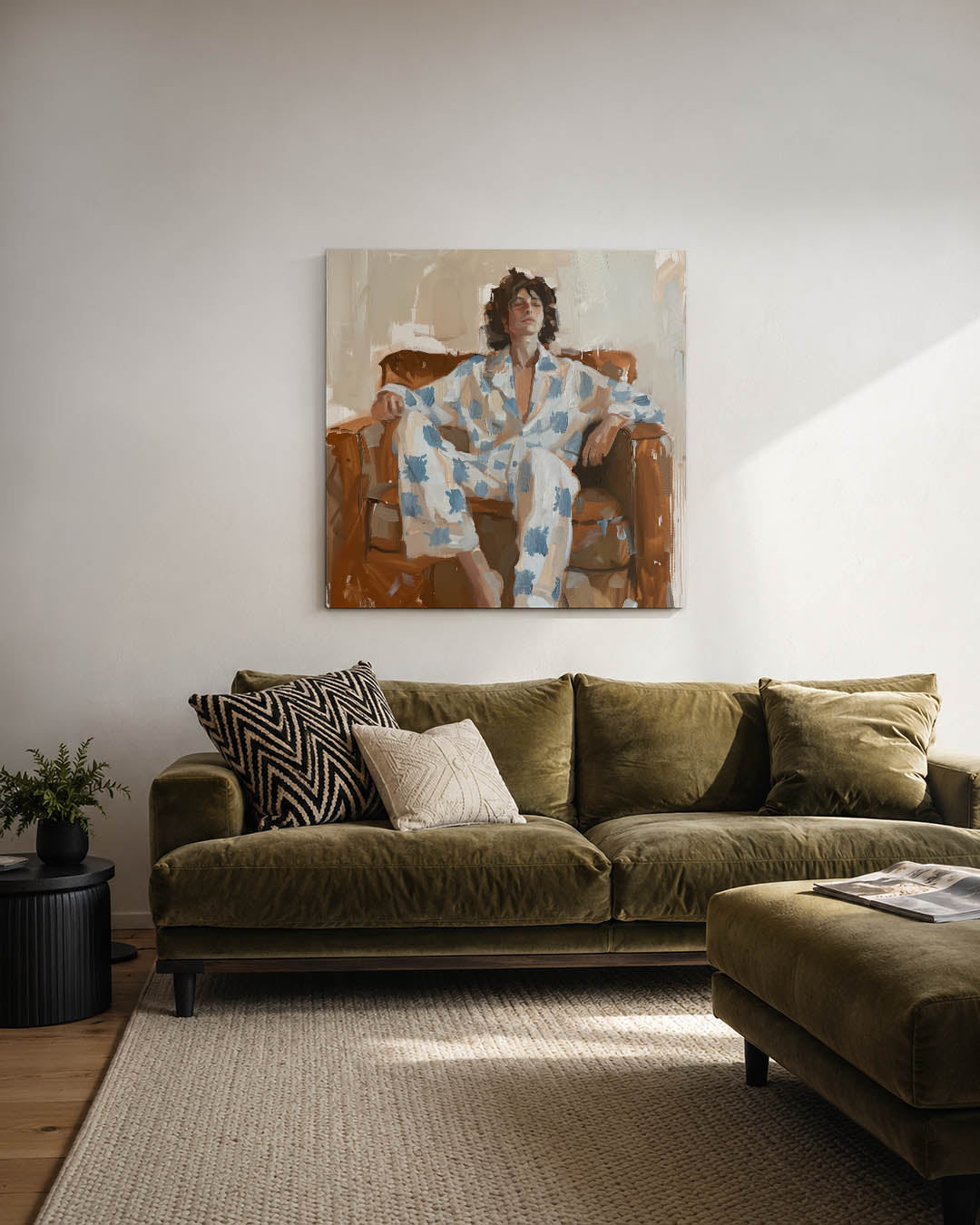 Ontspannen moment Kunstwerk