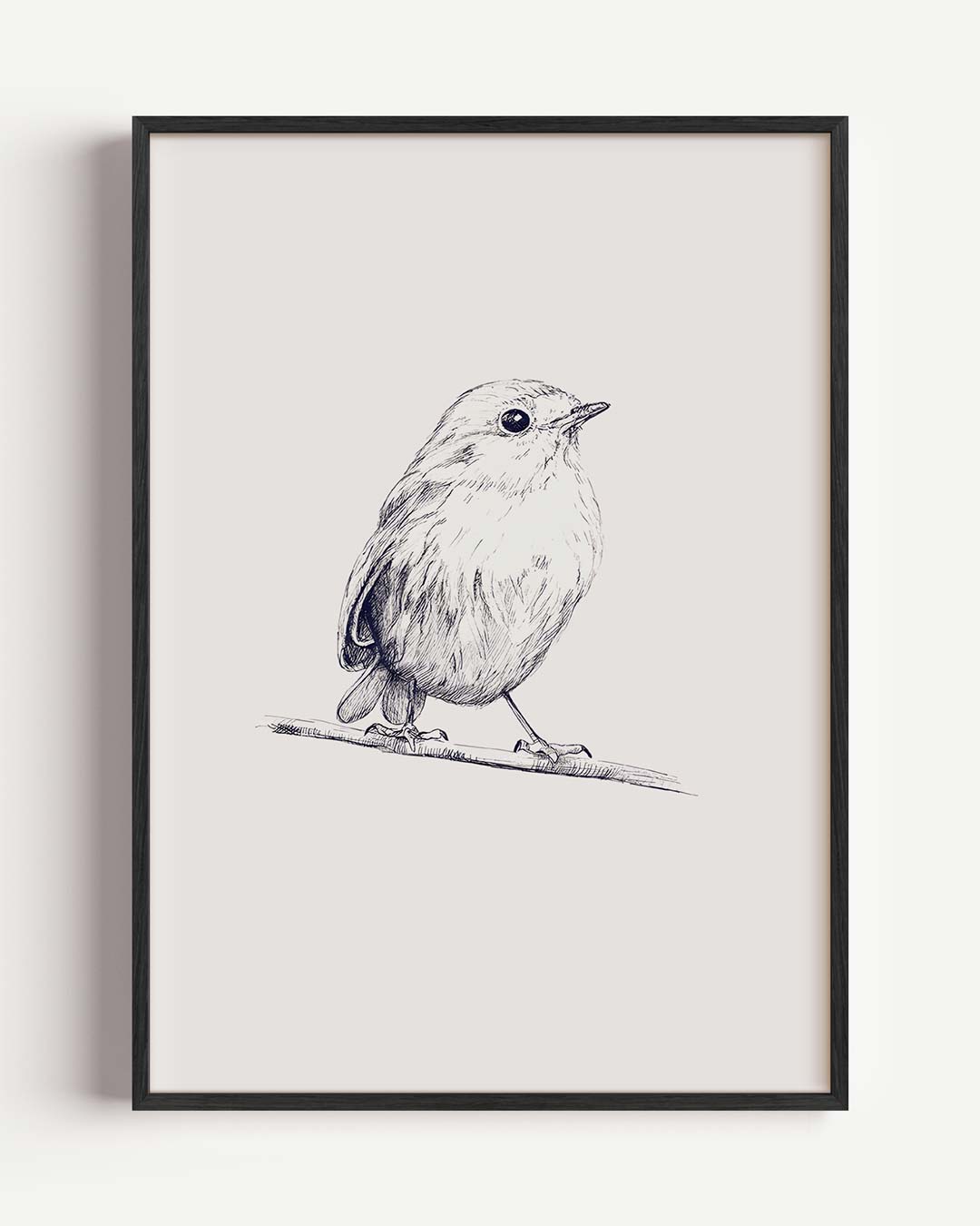 Schattige Vogel Illustratie Poster-WallArtistic