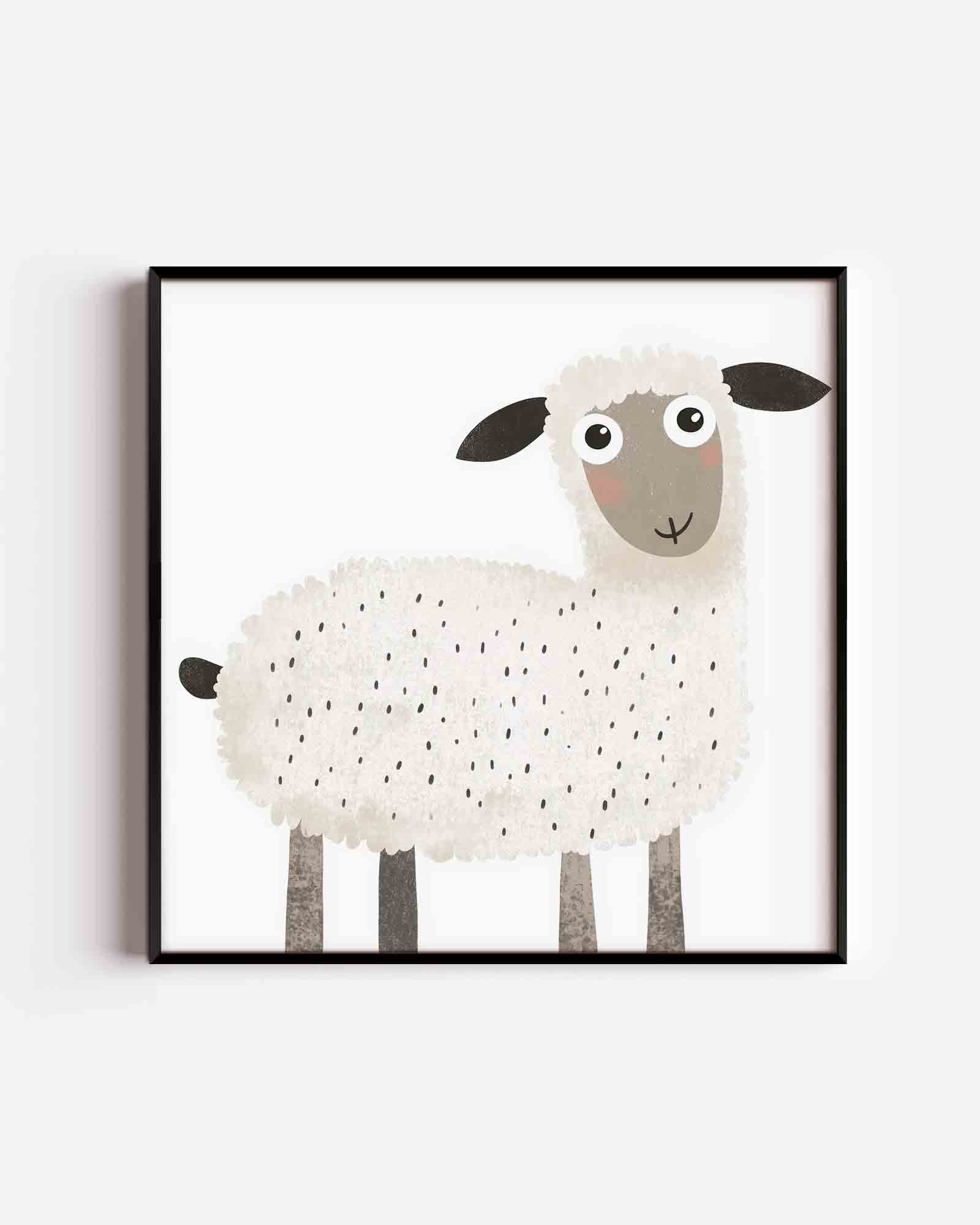 Schattig schaap Poster