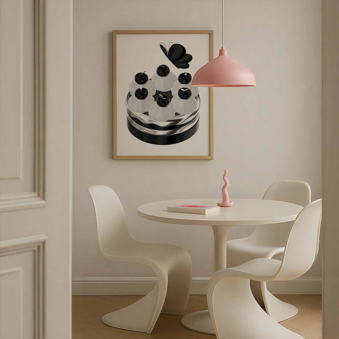 Elegante Vlinder Mimosa Decor Poster-WallArtistic