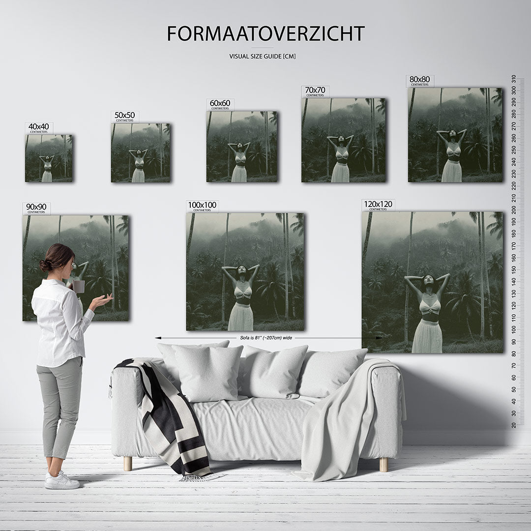 Tropische rust Kunstwerk